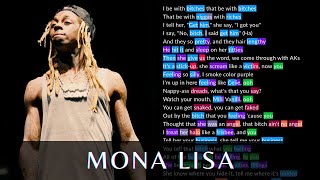 Lil Wayne  Mona Lisa  Rhymes Highlighted [upl. by Almat]