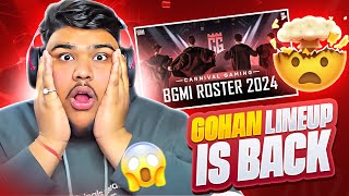 MASTIZONEGAMING Reacting On CARNIVAL BGMI ROSTER 🤯 [upl. by Eilyr122]