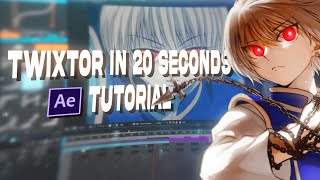 TWIXTOR in 20 seconds  Best method InDepth TUTORIAL After Effects [upl. by Ardnikal]