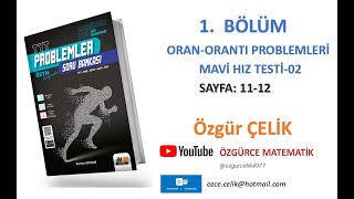 Hız ve Renk TYT ProblemlerOran Orantı Mavi Hız Testi 2 sayfa 1112 [upl. by Gnirol]