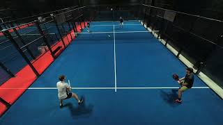 Padelmatch Hallvard amp John A vs Jonas amp Torbjørn sett 1 [upl. by Pheni]