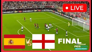 Spain 2 vs 1 England 🔴 SPAIN Title Highlights  Match Live Today [upl. by Sanborn]