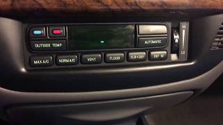 Mercury Grand Marquis EATC auto climate control self test [upl. by Wauters]