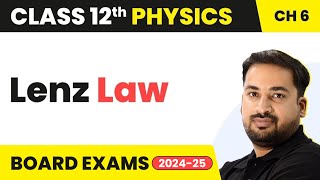 Lenz Law  Electromagnetic Induction  Class 12 Physics Chapter 6 202324 [upl. by Notsrik]