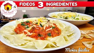 FIDEOS MOÑITOS receta fácil y super económica 3 INGREDIENTES [upl. by Nwahsirhc813]