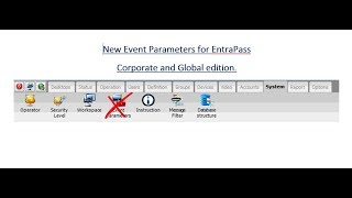 New Event Parameters for EntraPass Corporate and Global edition [upl. by Rochkind799]