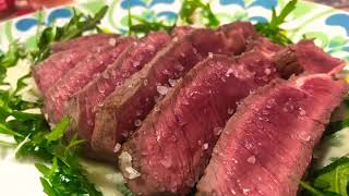 TAGLIATA DI MANZO CON RUCOLA E SCAGLIE DI GRANA [upl. by Boony8]