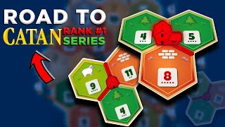 TOP 200 Catan Gameplay  Catan Pro Climbs the Ladder [upl. by Aicekal]