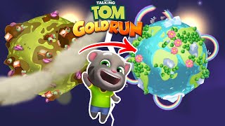 TALKING TOM GOLD RUN FULL UPGRADE CLEAN THE PLANET  TALKING TOM EVENT  MOBILE MODE [upl. by Belcher813]