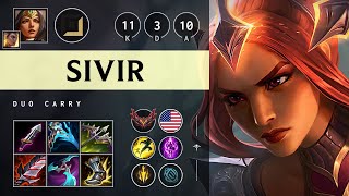 Sivir ADC vs Hwei Godlike  NA Grandmaster Patch 1420 [upl. by Lrak807]