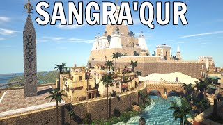 Building Across the River in SangraQur  Minecraft Desert City [upl. by Nazay]