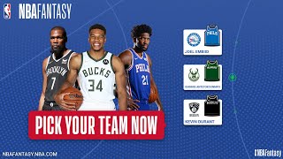 NBA FANTASY LEAUGE Draft Salary Cap [upl. by Jd249]