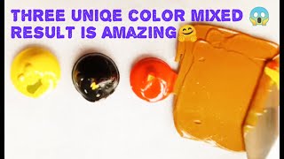 Three Unique color mixing😱 alipaintmixing colorfulmixing c [upl. by Fulvia814]