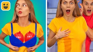 CLOTHES DIY amp FASHION HACKS Girls Clothes Transformation Ideas by Mariana and Vova [upl. by Oirifrop802]