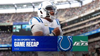 Anthony Richardsons late touchdown leads Colts past Jets  Game Recap [upl. by Aleakam]