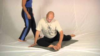 Floor piriformis stretch plus partner assist [upl. by Kristy]