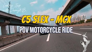 I Made This Song with AI  C5 SLEX to MCX Motorcycle Ride POV Travel Video [upl. by Mei]