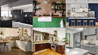 Kitchen Cabinet Colors Ideas  Kitchen Cabinet Color Combinations  Modular Kitchen Colors amp Ideas [upl. by Seabrook]