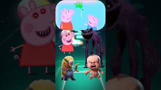 Peppa Pig  Zombie Scary  Simonson Coffin Dance Tiles Hop tileshop coffindance shorts [upl. by Ainegue]