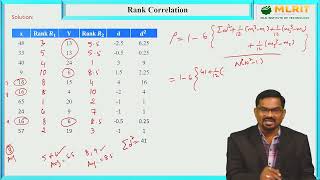 LEC42 COSM  Rank Correlation Part2 By Dr N CH Ramgopal [upl. by Ecirp]