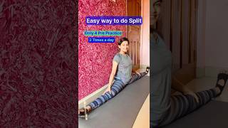 Easy way to do split  Middle split  Side split  split  leg flexibility split muskanrana [upl. by Aniakudo]