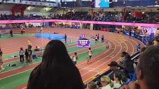 Chris Brittingham runs anchor 4x400 indoor track springford highschool wins heat 2nd place overall [upl. by Gargan890]