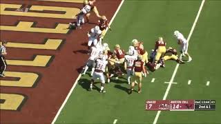 Lee Moses Massachusetts CB vs Boston College 2018 [upl. by Dulsea]