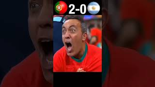 Ronaldo is angry 😈  portogul vs Argentina world cup 2026 imaginary youtube fotball shorts [upl. by Gintz]