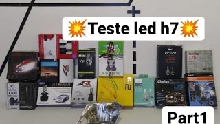 QUAL MELHOR lâmpada LED h7  Parte 1 C6 cc Lot  shocklight asx  Philips  osran e outros [upl. by Cutter441]