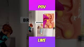 MI PEQUEÑA HERMANA LOCA EN ROBLOXPARTE 4😲😳 shorts roblox adoptme robloxshorts [upl. by Buchbinder]