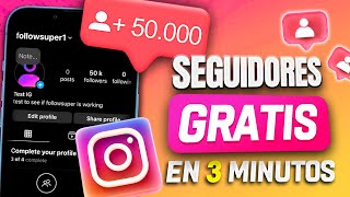 ✅ SEGUIDORES DE INSTAGRAM GRATIS 2024  Consigue 50000 Seguidores GRATIS en Instagram FÁCIL [upl. by Riplex352]