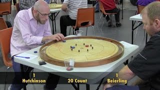 Crokinole 2016 Hamilton Semifinal  Beierling v Hutchinson [upl. by Gertrude204]