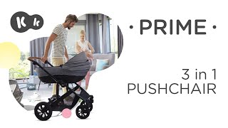 Kinderkraft PRIME 3in1 pushchair up to 22 kg  with car seat [upl. by Eeliram]