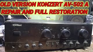 KONZERT AV502A OLD VERSION  REPAIR AND RESTORATION [upl. by Emma]