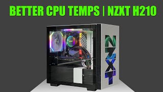 NZXT H210 Temps Before amp After Front Panel Mod [upl. by Atiner957]