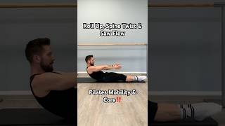 Roll Up Spine Twist amp Saw Flow  Pilates Mobility amp Corepilatesflow spinemobility corestrength [upl. by Aznarepse18]