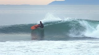 Dane Reynolds Surfing Asymmetrical Surfboard at Rincon [upl. by Nirok258]