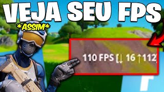 Como VER FPS no FORTNITE [upl. by Hilel]