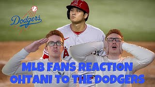 Different MLB fans reaction to Shohei Ohtani signing with the Los Angeles Dodgers [upl. by Aynor164]