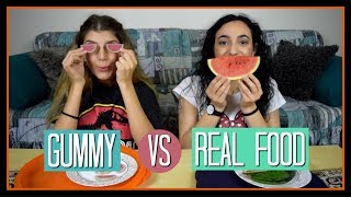 Gummy vs Real Food 2  fraoules22 [upl. by Aniryt19]