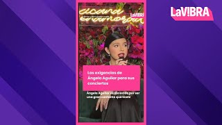 Las lujosas exigencias de Ángela Aguilar para sus conciertos  La Vibra [upl. by Airehs]