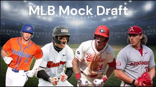 2024 MLB Mock Draft Predictions Top 10 Picks [upl. by Tiphany]