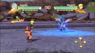 Naruto Storm 3 Sasuke moveset [upl. by Sydelle178]