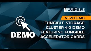 Fungible Storage Cluster 40 Demo Featuring Fungible Accelerator Card [upl. by Ylrebmi452]