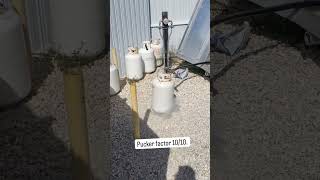 Propane Tank Blow Out shorts propanetankfail fail [upl. by Nahn873]