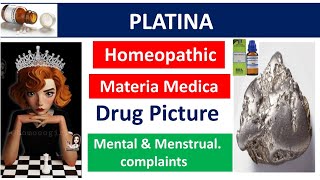 Platina homeopathic medicine  Drug Picture  Materia Medica homoeopathy bhms platina homeopathy [upl. by Ahsikad]