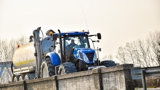 INTERRAMENTO LIQUAME  New Holland T7270 Fendt 715 amp 2x 820 John Deere 6920 S [upl. by Mcgean]