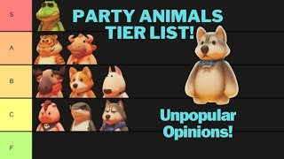 Party Animals Tier List [upl. by Ellesig]