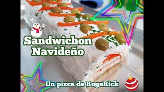 Sandwichon navideño receta fácil y económica [upl. by Anoek]