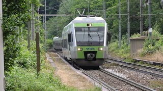 20230602 Ferrovia del Sempione 67  Transiti a Preglia [upl. by Eugilegna]